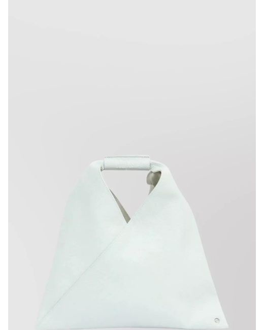 MM6 by Maison Margiela Blue Japanese Leather Tote Bag