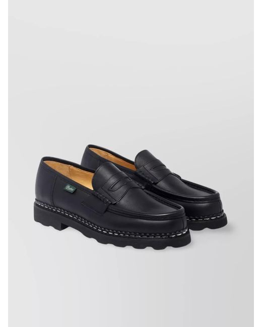 Paraboot Blue Leather Reims Loafers for men