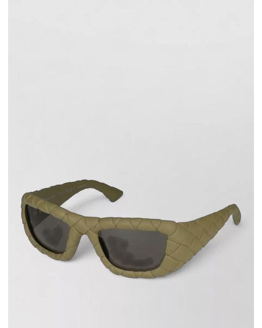 Bottega Veneta Green Sunglasses Bv1303S 002 Braided Thick Arms