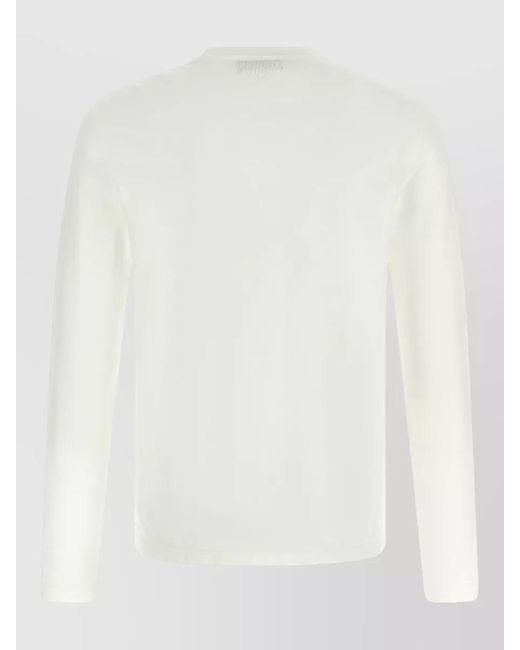 Zanone White Ice Cotton Long-Sleeve T-Shirt for men