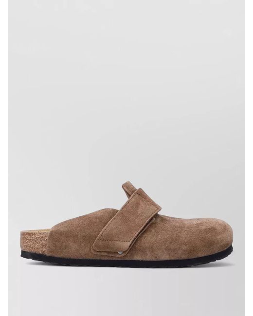 Birkenstock Brown Loma Adjustable Strap Flat Sole Slippers