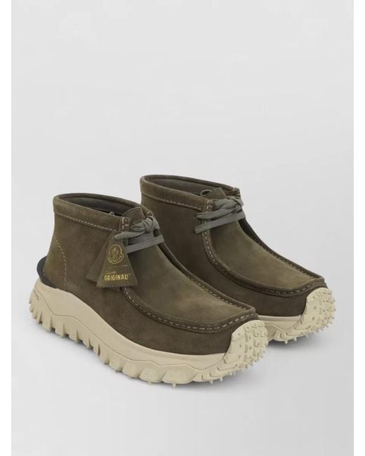 Moncler Multicolor Leather Ankle Boots for men
