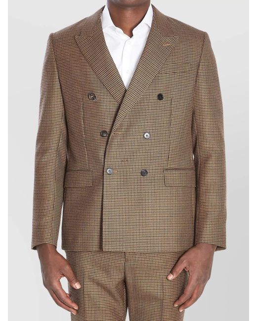Gucci Brown Wool Tweed Jacket for men