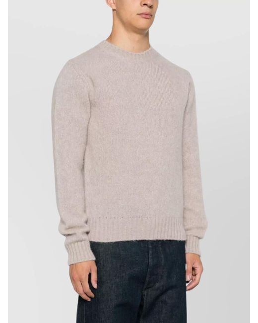 Herno White Alpaca Wool Jumper for men