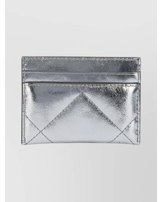 Tory Burch Gray Leather Card Holder