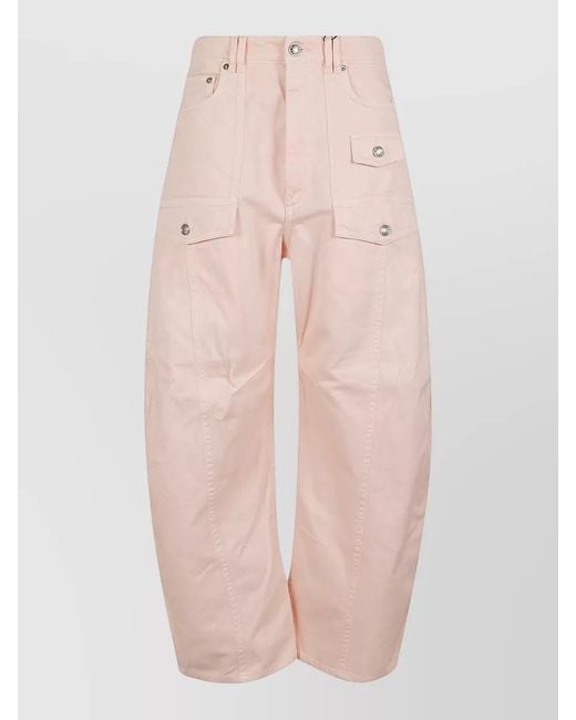 Max Mara Pink Long Pants Fashion Style Wide Leg