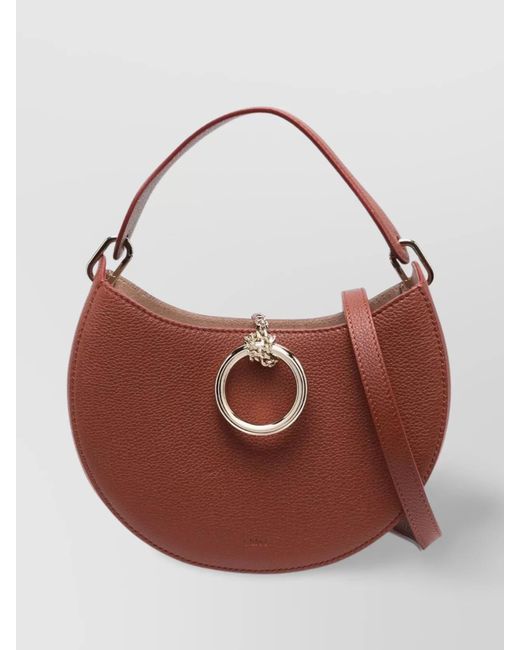 Chloé Brown Arlene Leather Shoulder Bag