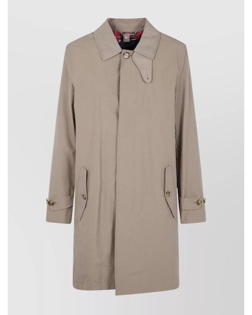 Baracuta Natural Single-Breasted Trench Coat for men
