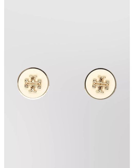 Tory Burch Metallic Enamel Stud Earrings