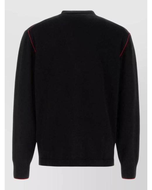 Vivienne Westwood Black Wool Blend Alex Cardigan V Neckline for men