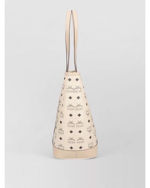 MCM Natural Shoulder Bag Shopper Dual Handle Design