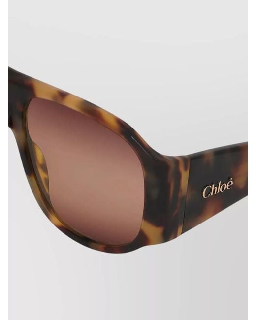 Chloé Multicolor Izia Aviator Sunglasses Oversized Frame