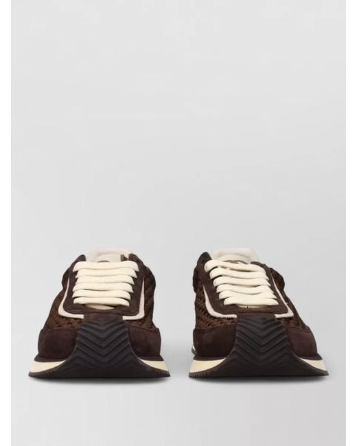 Dolce & Gabbana Black Suede Low-Top Sneakers for men