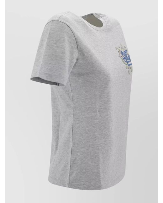 Etro White Cotton Short-Sleeve T-Shirt