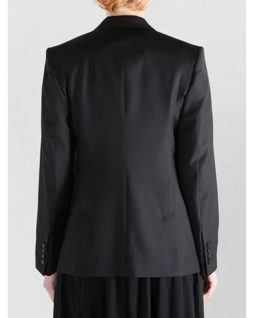 Givenchy Black Single Breasted Blazer Nylon Silk Blend