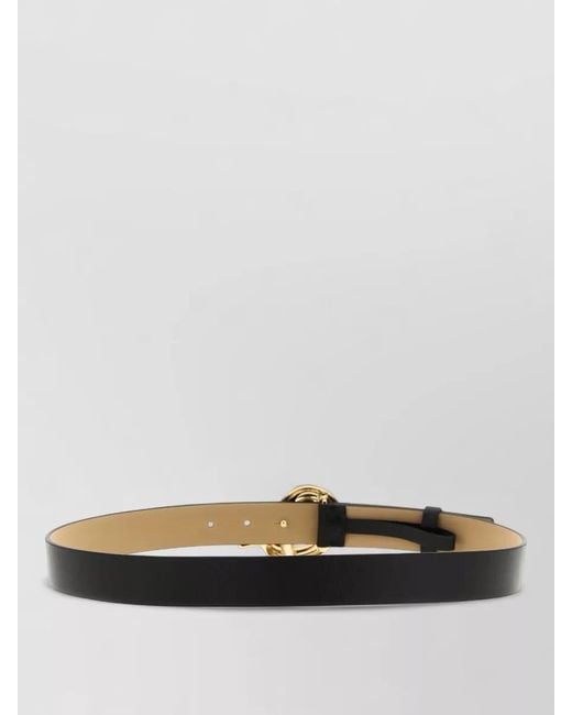 Fabiana Filippi White Leather Knot Buckle Belt