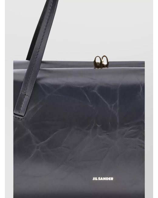 Jil Sander Gray Small Goji Pillow Shoulder Bag