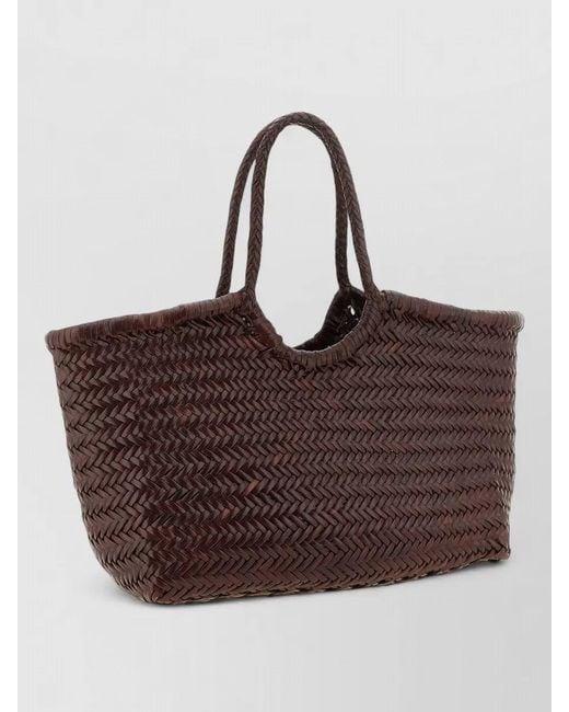 Dragon Diffusion Brown Nantucket Big Leather Beach Bag
