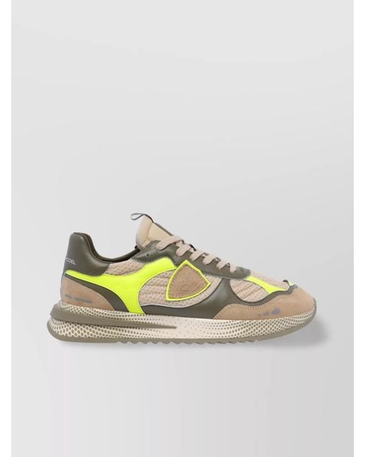 Philippe Model Multicolor Fabric Low-Top Sneakers for men