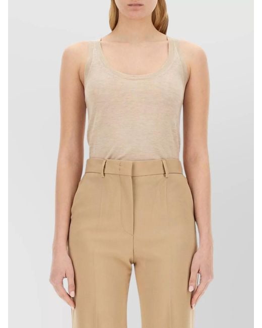 Max Mara Natural Cashmere Slim-Fit Tank Top