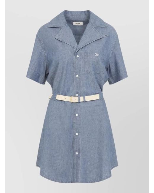 Céline Blue Denim Dress
