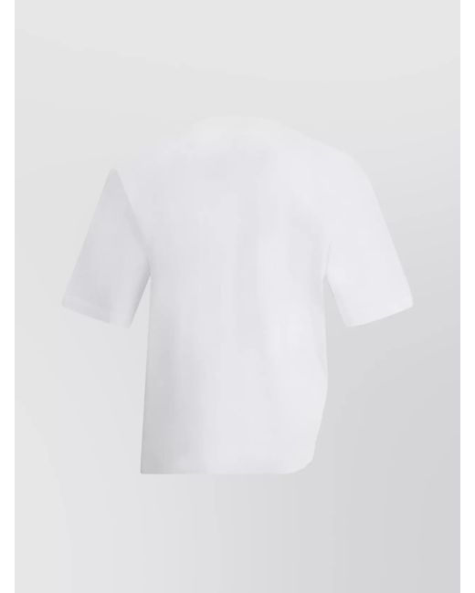 DSquared² White Cotton Loose-Fit Printed T-Shirt for men