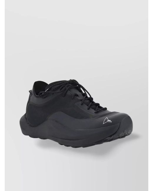 Roa Black Reinforced Round Toe Mesh Sneakers for men