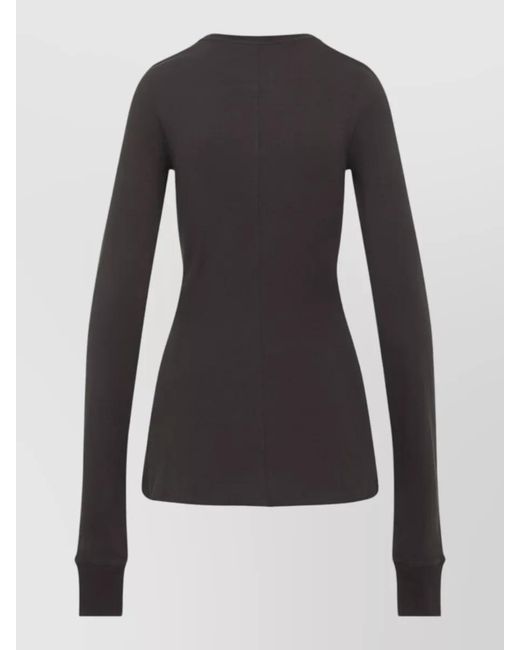 Moncler Black Rick Owens Girder Jersey Long Sleeve T-Shirt