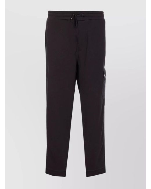 Herno Blue Cargo Pocket Trousers Elastic Waistband for men