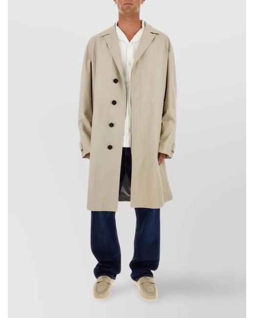 Prada Natural Lamb Leather Trench Coat for men