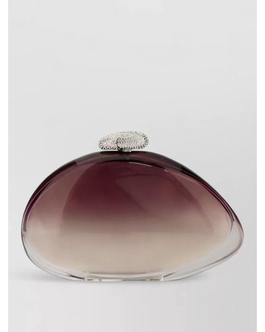 Benedetta Bruzziches Brown Methacrylate Clutch Bag