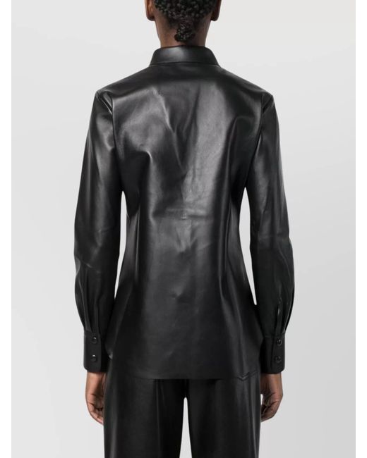 Chloé Black Leather Shirt
