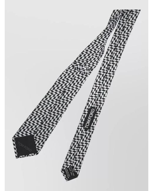 Tom Ford White Silk Tie for men