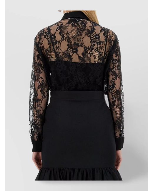 Moschino Black Lace Shirt