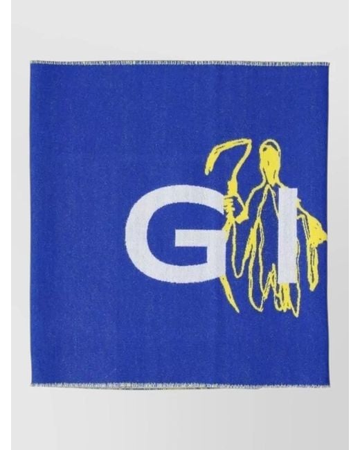 Givenchy Blue Silk Scarf for men