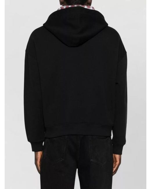 Vivienne Westwood Black Hooded Knit Sweater Crew Neck Design for men