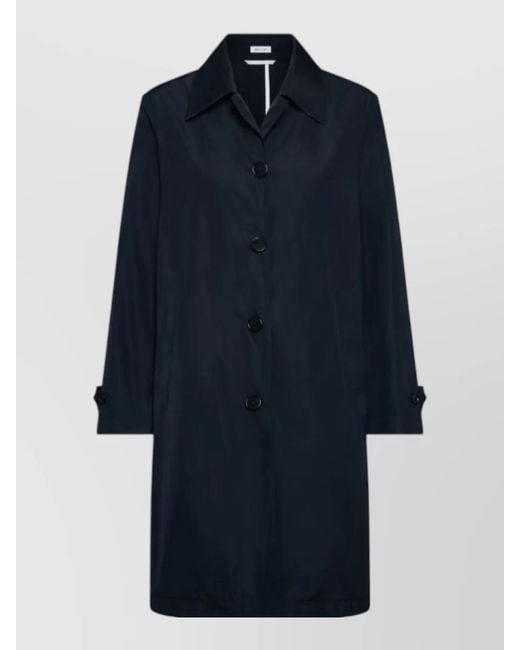 Thom Browne Blue Bal Collar Raincoat Memory Tech Design