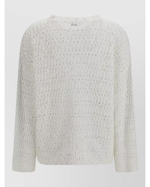 Brunello Cucinelli Gray Silk Sweatshirt