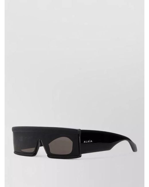 Alaïa Black Acetate Sunglasses Bold Square Frame Lenses