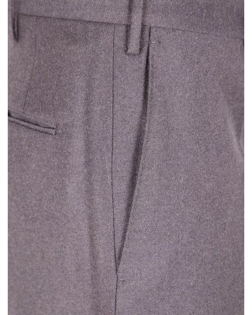Incotex Purple Slim-Fit Tailored Trousers for men