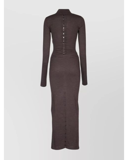 Jacquemus Trench Midi Dress in Brown