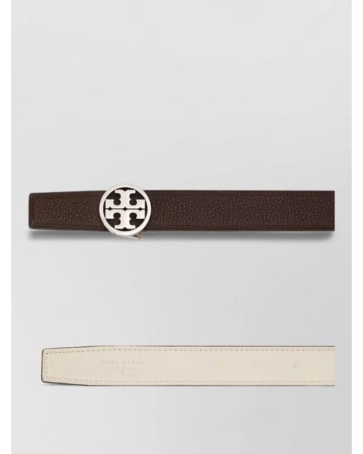 Tory Burch Natural Leather Reversible Belt