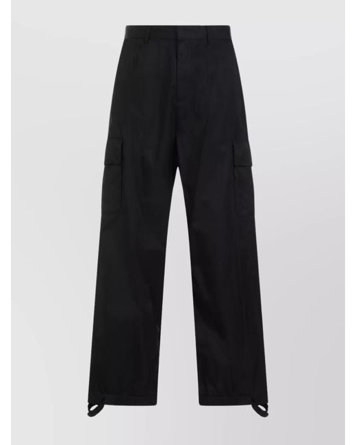 Off-White c/o Virgil Abloh Black Cargo Trousers for men