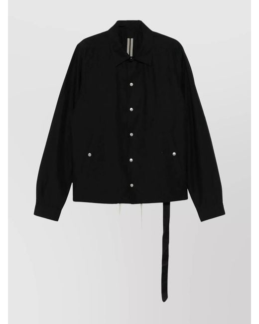 Rick Owens Black Lightweight Jacket for men