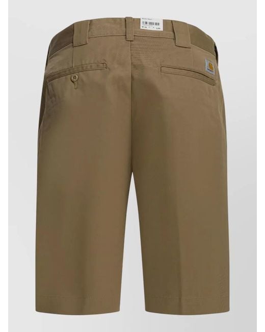Carhartt Green Utility Chino Shorts for men