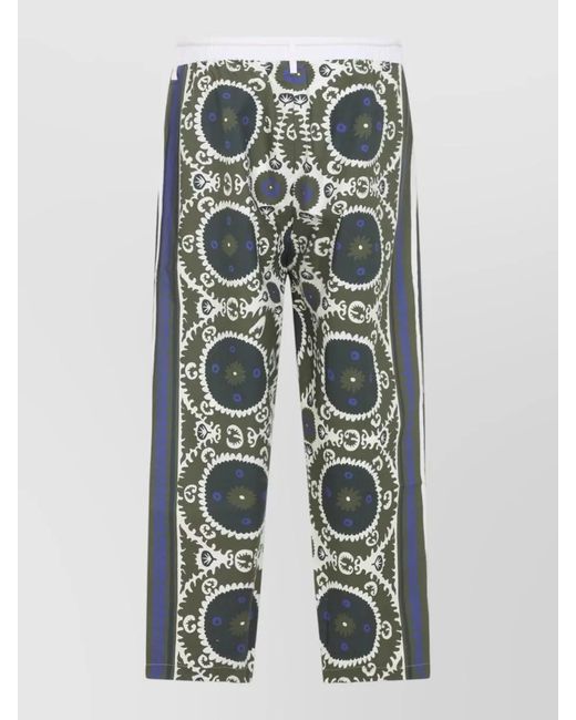 Mordecai White Printed Cotton Wide-Leg Pajama Pants for men