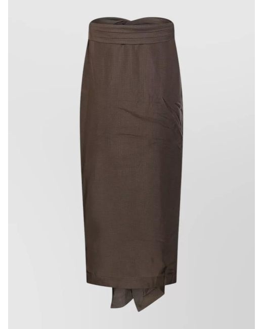 Rohe Brown High-Waisted Skirt