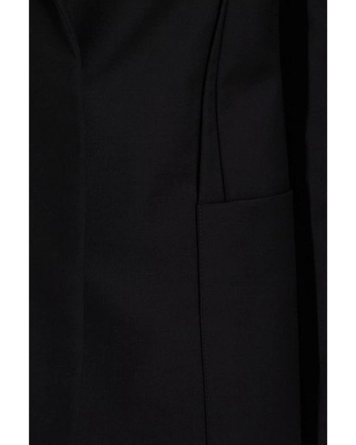 Givenchy Black Mohair Blend Fitted Blazer