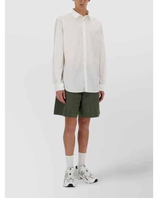 Aspesi White Regular-Fit Chino Shorts for men