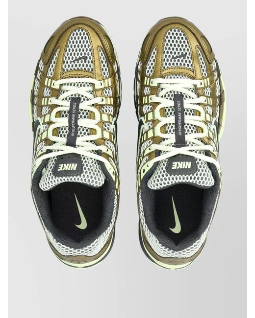 Nike Multicolor P 6000 Retro Running Sneakers Mesh